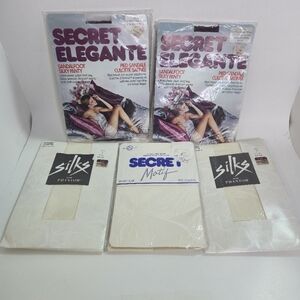 NEW (Possibly Vintage)  Panty Hose (Nylons) 3 Secret, 2 Silks Size B